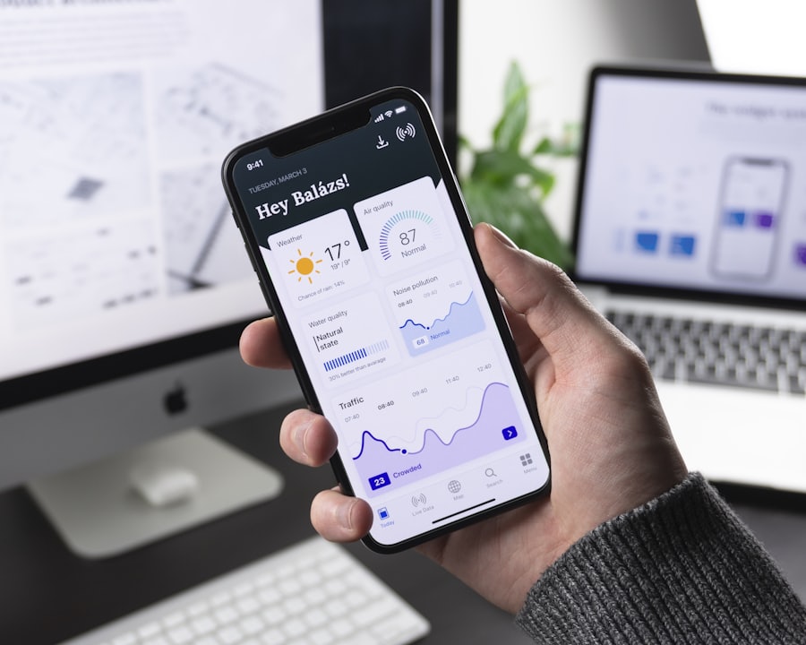 App interface mockup